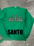 Sequin Patch Team Name Sweatshirt