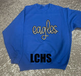 Sequin Patch Team Name Sweatshirt