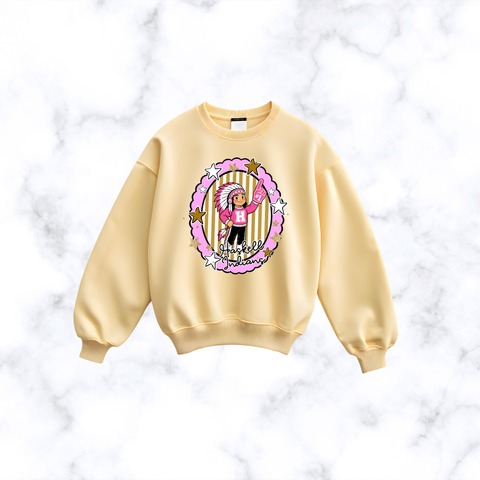 Indian on Butter Comfort Colors Brand Sweatshirt