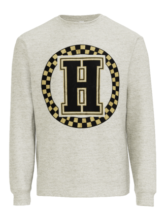 Checkered Circle Block H Design