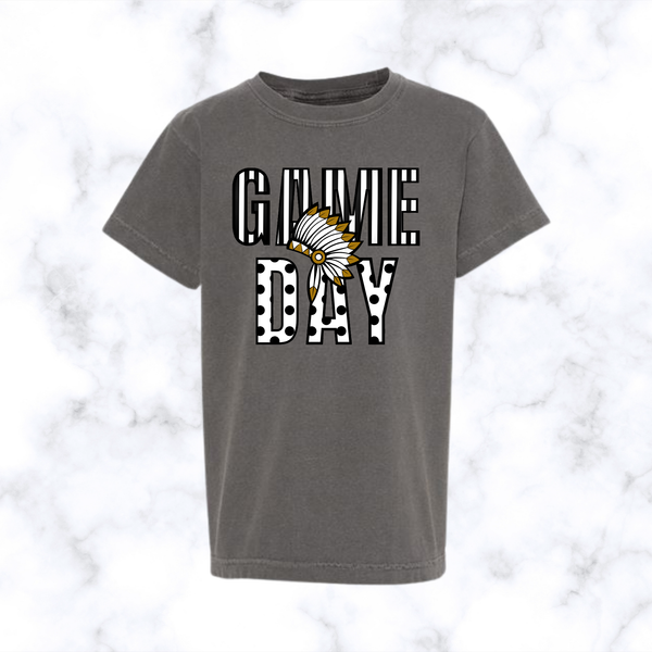 Game Day on Pepper Gray Comfort Colors Brand  Tee