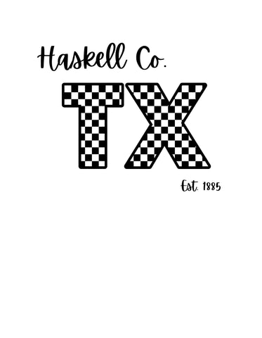 Checkered design on soft triblend