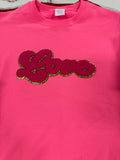 Valentine Chenille and Sequin Patch Sweatshirt