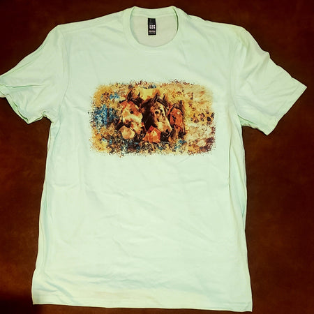 Small Town Big Dreams on White Fleck Crew Neck (Fits True to Size)
