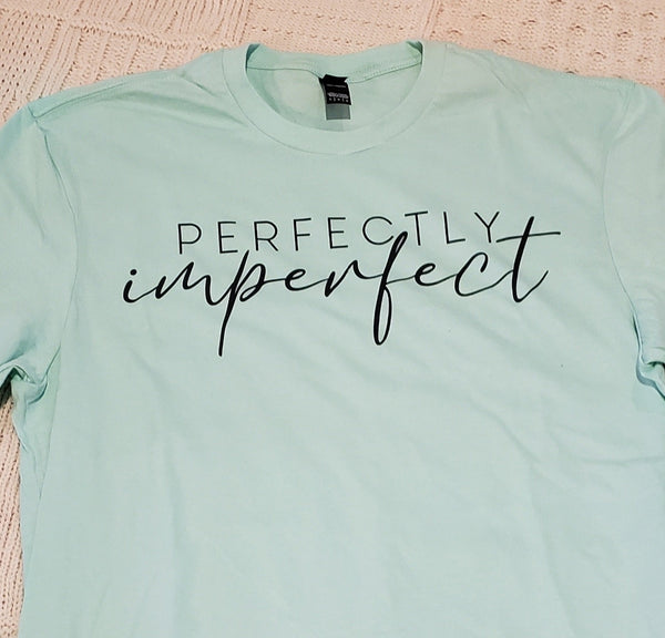 Perfectly Imperfect on Mint Crewneck (Fits True to Size)