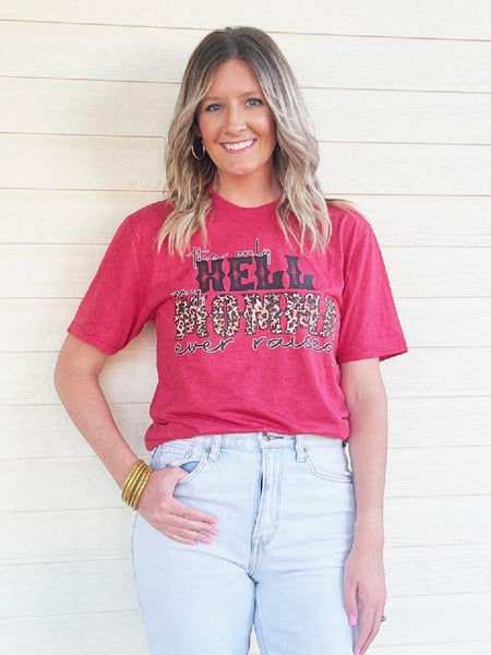 Red Texas Home on White V-Neck (Fits True To Size)